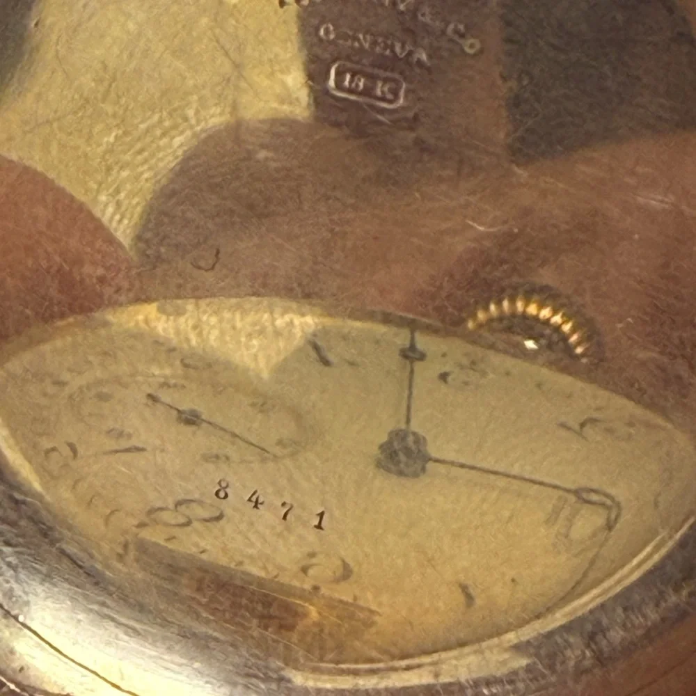 Tiffany & Co. Gold Pocket Watch with White Dial - Picture 4 of 15